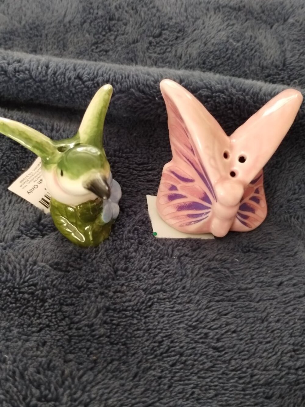 Hummingbird & butterfly , salt & pepper shakers